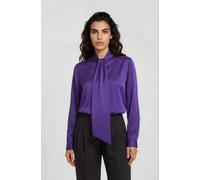 SLIGHTLY FLARED BLOUSE WITH BOW TIE 36