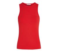 Tommy Hilfiger Damen Top Slim Rib Tank Top mit Stretch, Rot (Primary Red), M