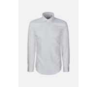 Seidensticker Slim Fit Businesshemd aus reiner Baumwolle Modell 'New Kent' in Silber, Größe 42