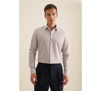 Slim Fit Business-Hemd mit Knopfleiste 39 men Mittelbraun