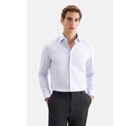 seidensticker Businesshemd "Schwarze Rose" Slim 1/1 Kentkragen Struktur (82941237-43) blau