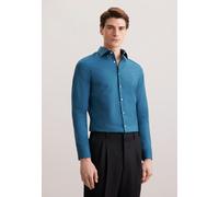 Businesshemd SEIDENSTICKER "Schwarze Rose", Herren, Gr. S (38), normale Ärmellängen, sage grün, 100% Baumwolle, unifarben, slim fit, 2-Knopf-Manschette, Hemden, Slim 1/1 Kentkragen Uni (34931509-38) s