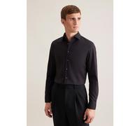 Seidensticker Herren Mens Slim Longsleeve Cotton Business Shirt, Schwarz(675198), 39 EU