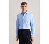 Seidensticker Slim Fit Hemd blau, Einfarbig