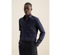 Seidensticker Slim Fit Hemd dunkelblau, Einfarbig