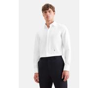 Businesshemd SEIDENSTICKER "Schwarze Rose", Herren, Gr. XXL (45), normale Ärmellängen, weiß, 100% Baumwolle, unifarben, slim fit, 2-Knopf-Manschette, Hemden, Slim 1/1 Kentkragen Uni (92179608-45) weiß