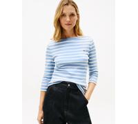 Tommy Hilfiger Slim Fit 3/4-Shirt aus reiner Baumwolle in Hellblau, Größe S
