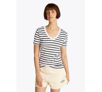 SLIM CODY V-NK SS breton dark night navy stp - Gr. - S