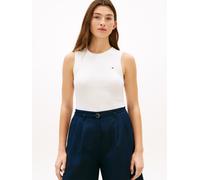 Tommy Hilfiger Slim Fit Tank Top aus reiner Baumwolle Modell 'SLIM CODY' in Ecru, Größe L