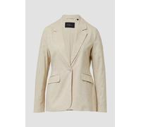 s.Oliver BLACK LABEL Slim-Fit-Blazer aus Leinenmix helles beige 46