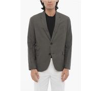 Slim Fit Blazer mit 2 Knöpfen, Seitenschlitzen und Revers in Blau ES 48