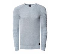 RUSTY NEAL® Pullover mit modernem Rundhalsausschnitt, grau, XL Grau