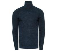 Rollkragenpullover RUSTY NEAL, Herren, Gr. XXL, blau (petrol), 82% Polyacryl, 10% Polyamid, 8% Elasthan, unifarben, normal, hoch geschlossener Ausschnitt, Pullover Rollkragenpullover, mit stilvollem H