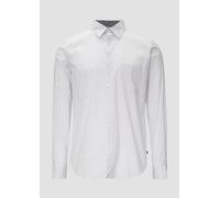 s.Oliver Slim Fit: Gemustertes Hemd aus Baumwollmix