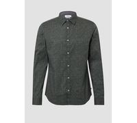 Slim Fit: Hemd aus Baumwollstretch mit All-over-Print 3XL olive|petrol 2172379.79A0.3XL