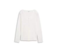 TOM TAILOR Damen Slim Fit Henley Langarmshirt