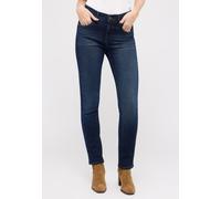 Slim-fit-Jeans ANGELS "Cici", Damen, Gr. 40, Länge 28, blau (schwarz indigo used), Denim/Jeans, Obermaterial: 92% Baumwolle, 6% Polyester, 2% Elasthan, slim fit, Jeans Slim-fit-Jeans (98227223-40) sch