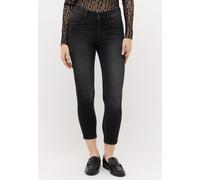 Slim-fit-Jeans ANGELS "ORNELLA SEAM", Damen, Gr. 42, N-Gr, schwarz (schwarz used), Denim/Jeans, Obermaterial: 93% Baumwolle, 5% Polyester, 2% Elasthan, slim fit, Jeans Slim-fit-Jeans, Slim fit Passfor
