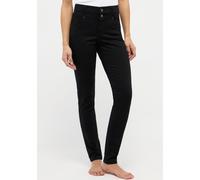 Slim-fit-Jeans ANGELS "SKINNY BUTTON", Damen, Gr. 46, Länge 32, schwarz, Denim/Jeans, Obermaterial: 92% Baumwolle, 6% Polyester, 2% Elasthan, slim fit, Jeans Slim-fit-Jeans (11632554-46) schwarz