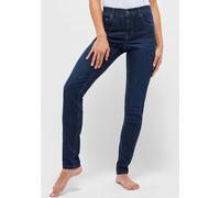 Slim-fit-Jeans ANGELS "SKINNY", Damen, Gr. 34, Länge 28, blau (schwarz indigo used), Denim/Jeans, Obermaterial: 91% Baumwolle, 6% Polyester, 3% Elasthan, slim fit, Jeans Slim-fit-Jeans (32628127-34) s