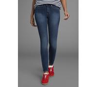 Slim-fit-Jeans ARIZONA "Shaping", Damen, Gr. 40, N-Gr, blau (dunkelblau us), Jeans, Obermaterial: 79% Baumwolle, 19% Polyester, 2% Elasthan, Basic, sehr schmal lang, Jeans Slim-fit-Jeans, enge Passfor