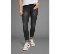 Slim-fit-Jeans ARIZONA "Shaping", Damen, Gr. 88, K + L Gr, grau (dunkelgrau us), Jeans, Obermaterial: 79% Baumwolle, 19% Polyester, 2% Elasthan, Basic, sehr schmal lang, Jeans Slim-fit-Jeans, enge Pas
