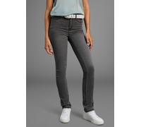Slim-fit-Jeans ARIZONA "Ultra Stretch", Damen, Gr. 36, N-Gr, grau used, Obermaterial: 63% Baumwolle, 32% Polyester, 5% Elasthan, Basic, Jeans Slim-fit-Jeans (83043604-36) grau used