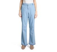 Slim-fit-Jeans BETTY BARCLAY "Betty Barclay Casual-Hose mit offenem Saum", Damen, Gr. 34, Normalgrößen, blau (light blau denim), Obermaterial: 50% Baumwolle, 40% Lyocell, 10% Modal., Basic, slim fit,
