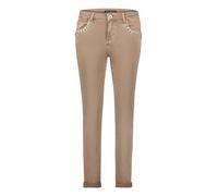 Slim-fit-Jeans BETTY BARCLAY "Damen Basic-Jeans mit Waschung", Damen, Gr. 38, Normalgrößen, braun, Denim/Jeans, Obermaterial: 56% Baumwolle, 30% Viskose, 12% Polyester, 2% Elasthan., Basic, slim fit, 