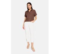Slim-fit-Jeans BETTY BARCLAY "Damen mit Waschung", Damen, Gr. 42, Normalgrößen, weiß (rohweiß), Obermaterial: 56% Baumwolle, 30% Viskose, 12% Polyester, 2% Elasthan, Basic, slim fit, Jeans Slim-fit-Je