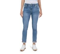 Slim-fit-Jeans BETTY BARCLAY "Betty Barclay Basic-Jeans mit Waschung", Damen, Gr. 44, Normalgrößen, blau, Obermaterial: 56% Baumwolle, 30% Viskose, 12% Polyester, 2% Elasthan., Basic, slim fit, Jeans