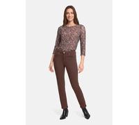 Slim-fit-Jeans BETTY BARCLAY "Damen mit Waschung", Damen, Gr. 46, Normalgrößen, braun (muskat), Obermaterial: 56% Baumwolle, 30% Viskose, 12% Polyester, 2% Elasthan, Basic, slim fit, Jeans Slim-fit-Je