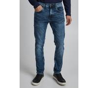 Slim-fit-Jeans BLEND "BHJet", Herren, Gr. 38, Länge 34, denim middle blau, Jeans, 93% Baumwolle, 6% Polyester, 1% Elasthan, unifarben, slim fit normal, Jeans Slim-fit-Jeans, Klassische Slim-Fit-Jeans