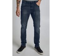 Slim-fit-Jeans BLEND "BHTwister", Herren, Gr. 36, Länge 32, middle blau, Jeans, 98% Baumwolle, 2% Elasthan, unifarben, slim fit normal, Jeans Slim-fit-Jeans, Jeanshose mit normalem Bund und schmalem B