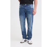 Slim-fit-Jeans BLEND "BHTWISTER SLIM/REG", Herren, Gr. 28, Länge 32, blau (denim middle blau), Denim/Jeans, Obermaterial: 86% Baumwolle, 10% Polyester, 2% Elasthan, 2% Viskose, Abriebeffekte, regular