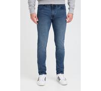 Slim-fit-Jeans BLEND "BHZilon", Herren, Gr. 32, Länge 34, denim middle blau, Denim/Jeans, 68% Baumwolle, 27% Polyester, 3% Viskose, 2% Elasthan, unifarben, schmal lang, Jeans Slim-fit-Jeans, Jeanshose