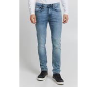 Slim-fit-Jeans BLEND "JET MULTIFLEX", Herren, Gr. 33, Länge 34, blau (denim bleach blau), Denim/Jeans, Obermaterial: 91% Baumwolle, 7% Polyester, 2% Elasthan, clean, slim fit lang, Jeans Slim-fit-Jean