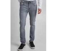 Slim-fit-Jeans BLEND "JET MULTIFLEX", Herren, Gr. 33, Länge 34, grau (denim grau), Denim/Jeans, Obermaterial: 91% Baumwolle, 7% Polyester, 2% Elasthan, clean, slim fit lang, Jeans Slim-fit-Jeans, Baum