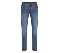 Slim-fit-Jeans BLEND "BHZilon", Herren, Gr. 32, Länge 34, denim middle blau, Denim/Jeans, 68% Baumwolle, 27% Polyester, 3% Viskose, 2% Elasthan, unifarben, schmal lang, Jeans Slim-fit-Jeans, Jeanshose