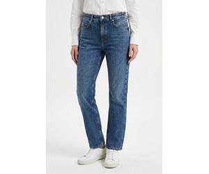 Slim-fit-Jeans BOSS ORANGE "ADA SLIM HR 2.0 Premium Damenmode", Damen, Gr. 28, Länge 30, blau (dunkelblau 403), Denim/Jeans, Obermaterial: 100% Baumwolle, slim fit lang, Jeans Slim-fit-Jeans, mit hohe