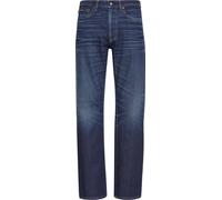 Slim-fit-Jeans CALVIN KLEIN, Herren, Gr. 34, Länge 32, schwarz casper, Denim/Jeans, Obermaterial: 98% Baumwolle, 2% Elasthan, slim fit lang, Jeans Slim-fit-Jeans, used washed, Slim Straight Fit, Logop