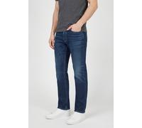 Slim-fit-Jeans CALVIN KLEIN, Herren, Gr. 36, Länge 34, schwarz casper, Denim/Jeans, Obermaterial: 98% Baumwolle, 2% Elasthan, slim fit lang, Jeans Slim-fit-Jeans, used washed, Slim Straight Fit, Logop