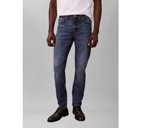 Slim-fit-Jeans CALVIN KLEIN JEANS, Herren, Gr. 32, Länge 34, schwarz irving, Denim/Jeans, Obermaterial: 70% Baumwolle, 29% Polyester, 1% Elasthan, gerade, unten schmal lang, Jeans Slim-fit-Jeans, slim