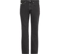 Slim-fit-Jeans CALVIN KLEIN JEANS, Herren, Gr. 36, Länge 34, grau (ck essential schwarz), Denim/Jeans, Obermaterial: 98% Baumwolle, 2% Elasthan, slim fit lang, Jeans Slim-fit-Jeans, Slim fit mit Tasch