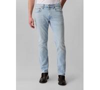 Slim-fit-Jeans CALVIN KLEIN JEANS "SLIM JEAN REGEN", Herren, Gr. 32, Länge 32, marbled beacon, Denim/Jeans, Obermaterial: 98% Baumwolle, 2% Elasthan, unifarben, casual, slim fit lang, Jeans, Mit Gürte