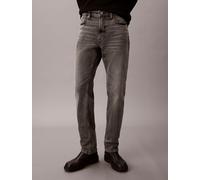 Slim-fit-Jeans CALVIN KLEIN JEANS "SLIM JEANS", Herren, Gr. 30, Länge 32, pewter rock, Denim/Jeans, Obermaterial: 98% Baumwolle, 2% Elasthan, unifarben, slim fit lang, Jeans Slim-fit-Jeans, Slim fit (