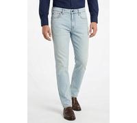 Slim-fit-Jeans CALVIN KLEIN JEANS "SLIM TAPER", Herren, Gr. 33, Länge 32, blau (lt juniper), Denim/Jeans, Obermaterial: 98% Baumwolle, 2% Elasthan, gerade, unten schmal lang, Jeans Slim-fit-Jeans, mit