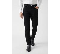 Slim-fit-Jeans CALVIN KLEIN JEANS "SLIM TAPER", Herren, Gr. 33, Länge 34, schwarz (ck classic schwarz), Denim/Jeans, Obermaterial: 98% Baumwolle, 2% Elasthan, gerade, unten schmal lang, Jeans Slim-fit