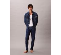 Slim-fit-Jeans CALVIN KLEIN JEANS "SLIM TAPER JEANS", Herren, Gr. 30, Länge 30, 002 pacifico, Denim/Jeans, Obermaterial: 98% Baumwolle, 2% Elasthan, slim fit lang, Jeans Slim-fit-Jeans, Slim fit (4328