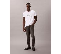 Slim-fit-Jeans CALVIN KLEIN JEANS "SLIM TAPER JEANS", Herren, Gr. 34, Länge 32, hearst grau, Denim/Jeans, Obermaterial: 98% Baumwolle, 2% Elasthan, unifarben, slim fit lang, Jeans Slim-fit-Jeans, Slim